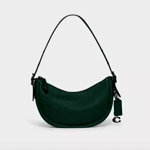 Coach Luna Shoulder Bag- Pewter/Forest